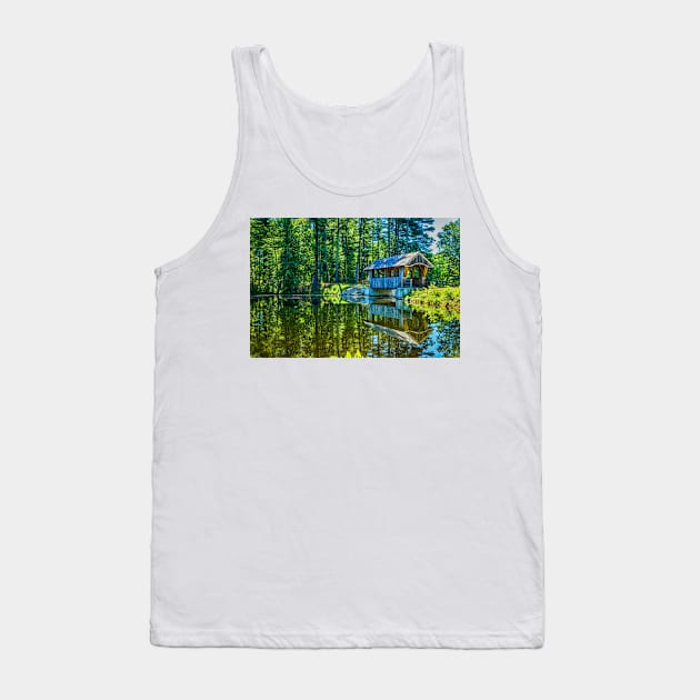 Wason Pond Bridge Tank Top by Gestalt Imagery